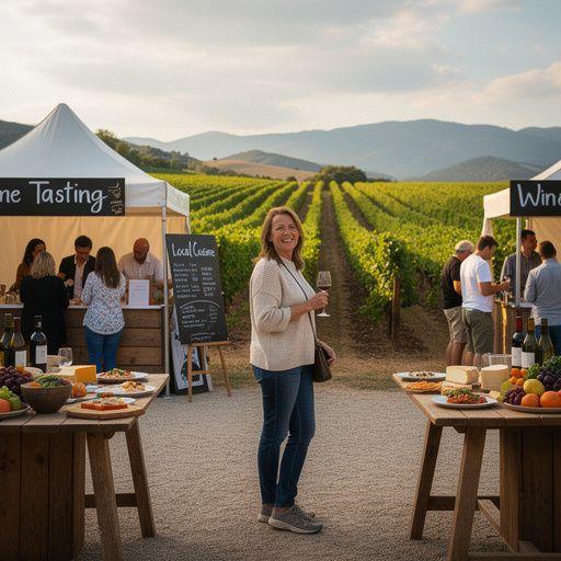 Klasyczny amerykański food truck serwujący świeże dania uliczne.